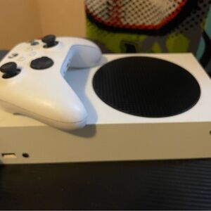 White Gaming Console with Controller